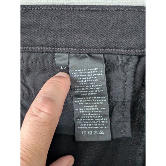 NWT Women's J. Brand Stovepipe Black Jeans Size 25 - Picture 10 of 14